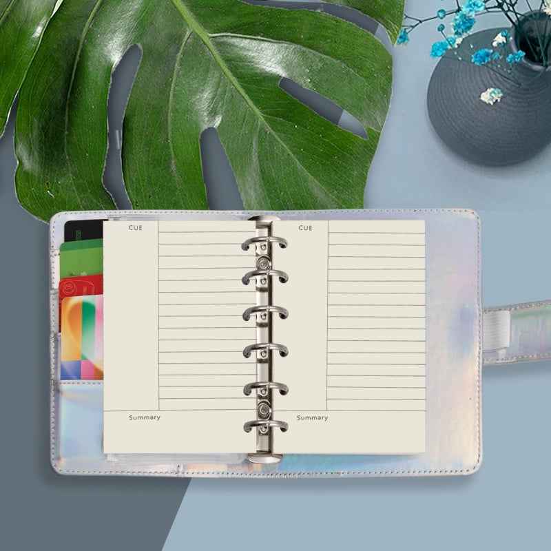 Harphia A7 Cornell Design Planner Refill 6 Holes Notebook Binder Refills, A7 College Rule Note Linned Planner Inserts for Filofax 100gsm Paper Pocket Size, 4.84 x 3.23'', Harphia - Image 5